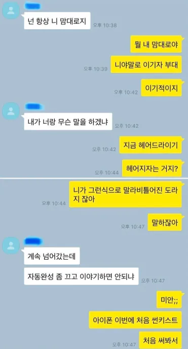 아이폰 자동완성 대참사 (2)