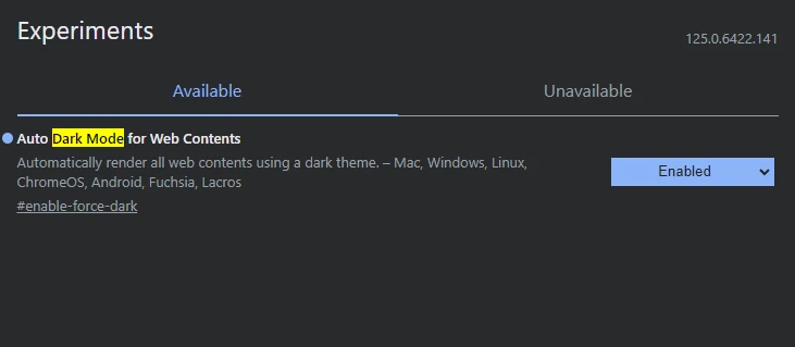 Auto Dark Mode for Web Contents