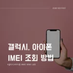 IMEI 조회