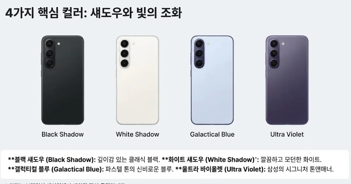 갤럭시 s26 울트라 색상 추천 디시 – 인기 색상별 장단점 5가지로 비교하기