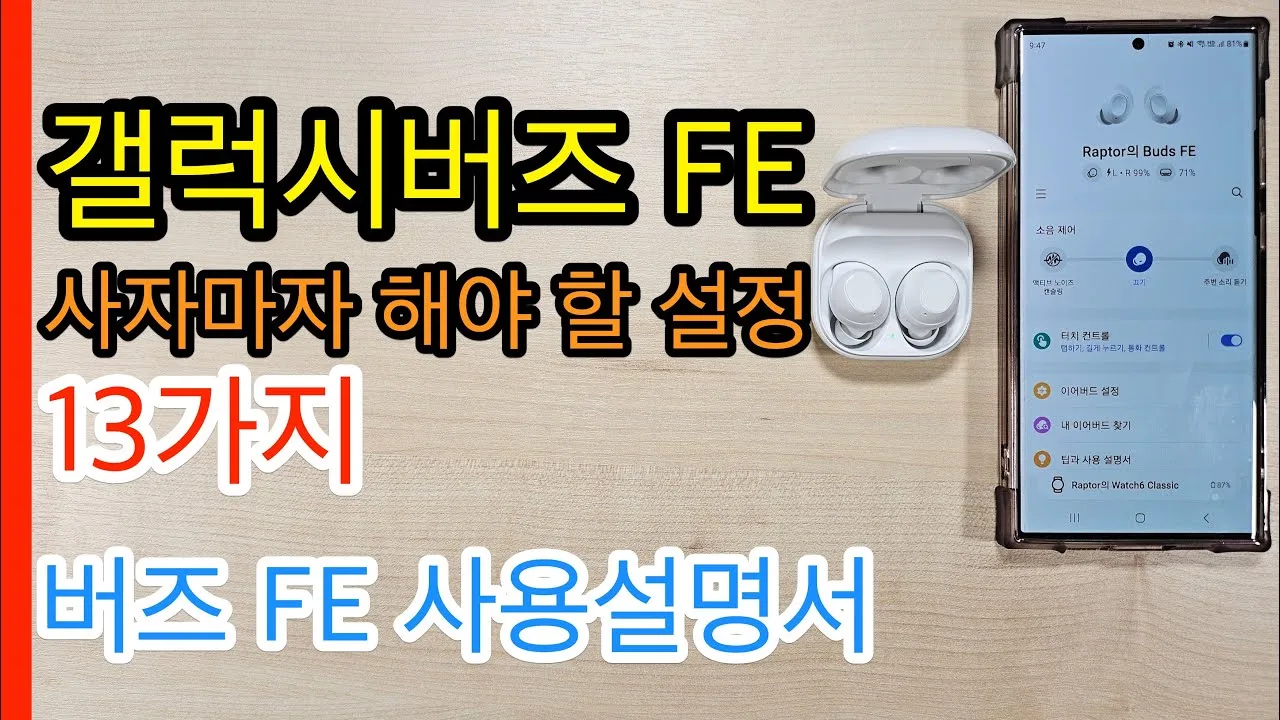 갤럭시 버즈 3 fe 후기 디시 – 연결·앱 설정에서 놓치기 쉬운 실수