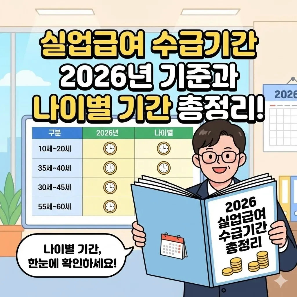 실업급여 신청조건 변경 2026년 – 실업급여 신청기간과 수급 일정 관리