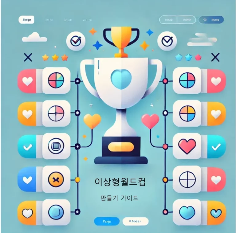 이상형 월드컵 만드는 방법 추천 BEST 2가지로 바로 써먹는 생활 팁
