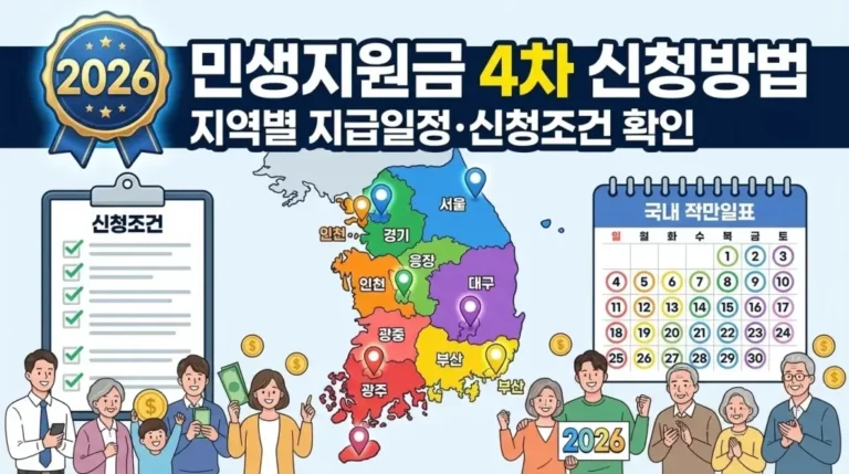 4차 민생지원금 신청 방법, 6단계로 알아보는 혜택·주의점