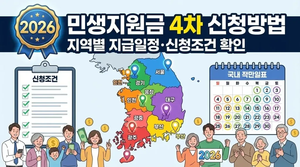 4차 민생지원금 신청 방법 – 4차 민생지원금 신청 방법 기본 흐름