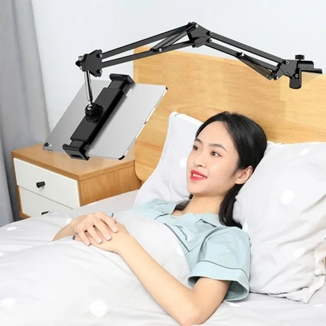 태블릿 거치대 추천 퀘이사존 – 침대 태블릿 거치대로 쓰는 밤 시청 세팅