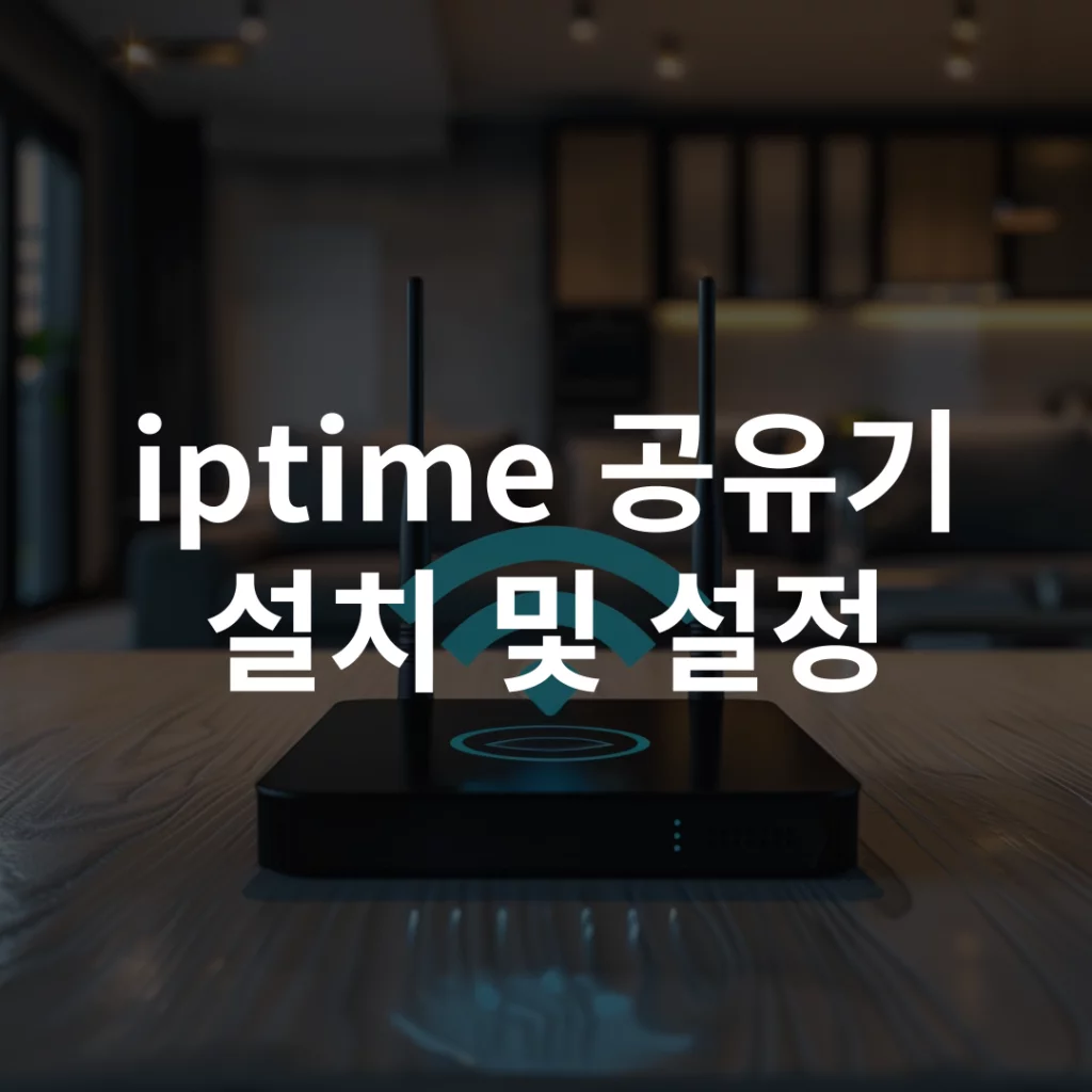 ipTIME 공유기 설치 및 설정 방법 완벽 가이드 - 딩딩즈 — 앱·다운로드 정보